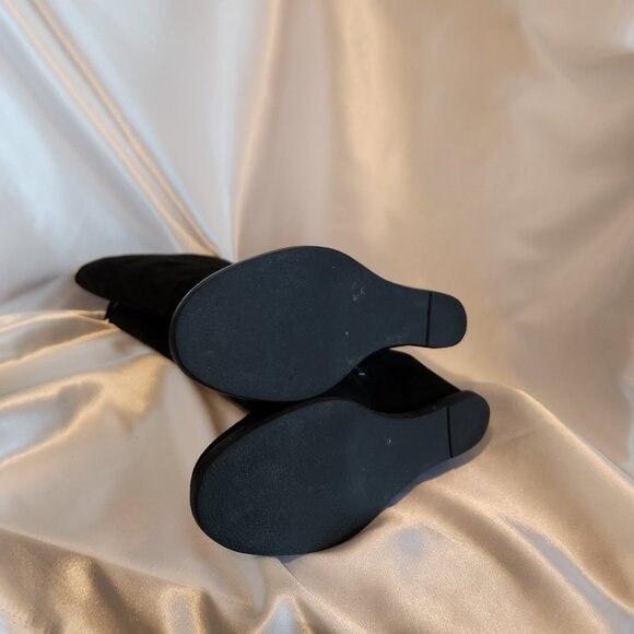 Johnston & Murphy "Rebecca" Black Suede, Tall Boot - Picture 3 of 3